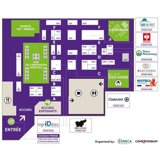 SIA'PRO 2025 exhibition floor plan