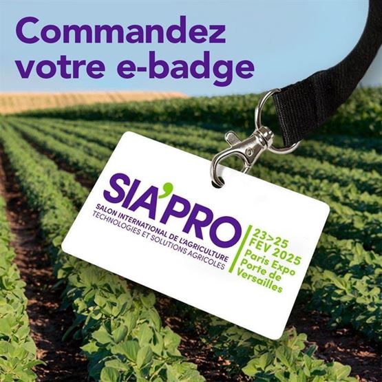 Visuel SIA'PRO commandez votre badge